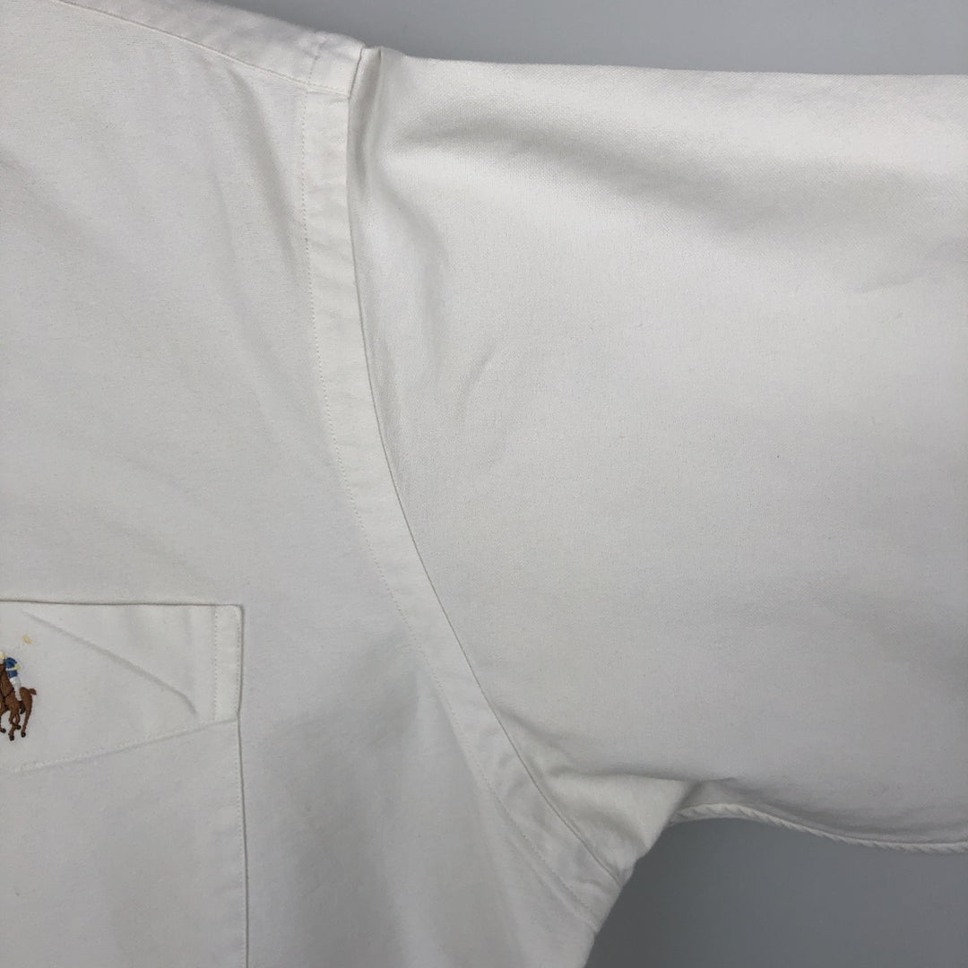 Ralph Lauren Classic Fit Long Sleeve Button Down Shirt Men's M cotton white type Vintage Second Hand