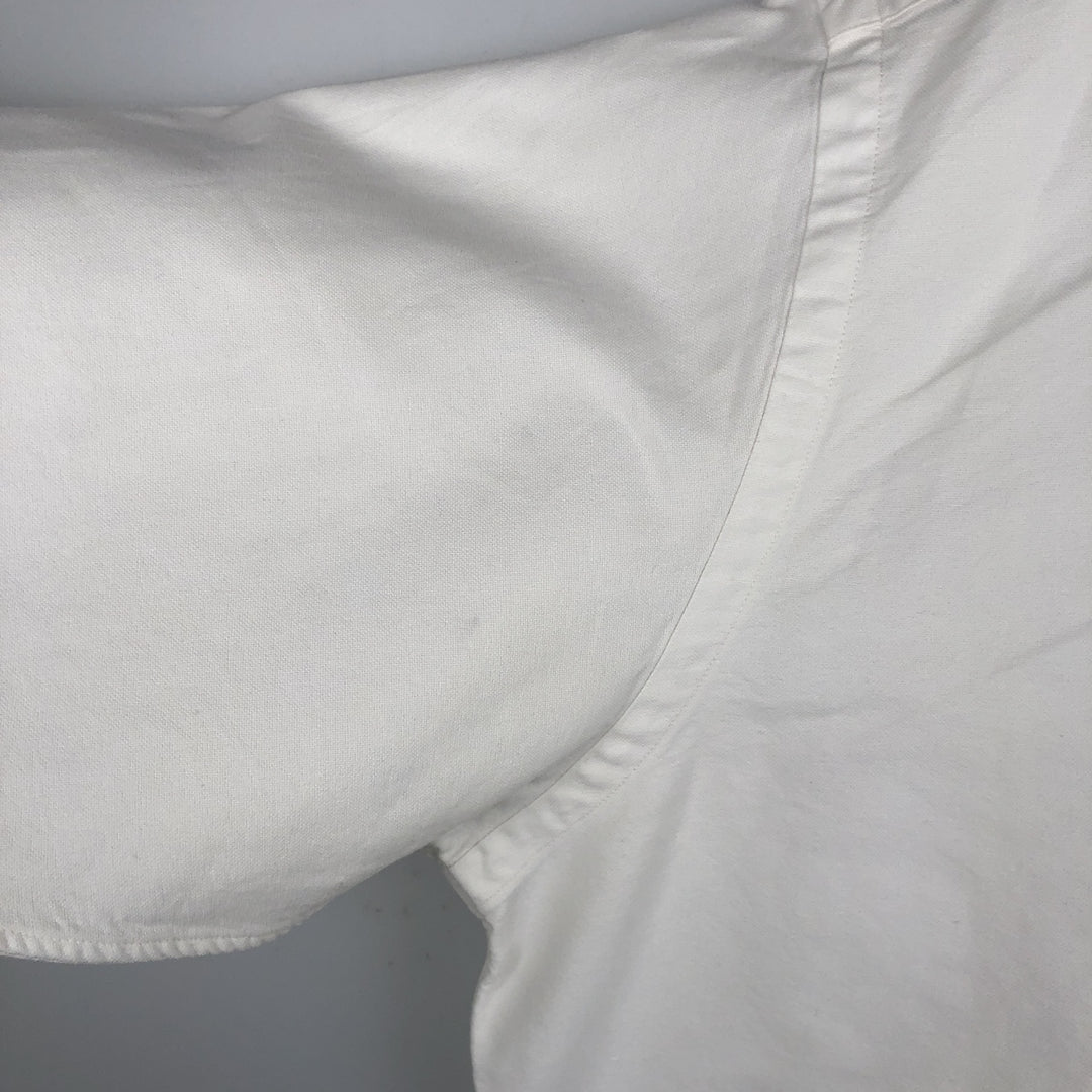 Ralph Lauren Classic Fit Long Sleeve Button Down Shirt Men's M cotton white type Vintage Second Hand