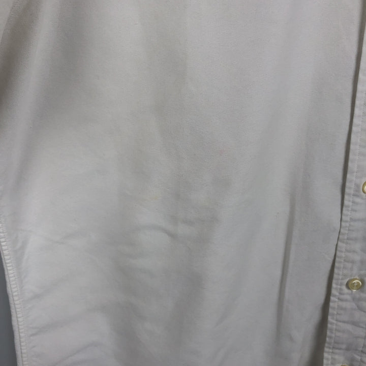 Ralph Lauren Classic Fit Long Sleeve Button Down Shirt Men's M cotton white type Vintage Second Hand