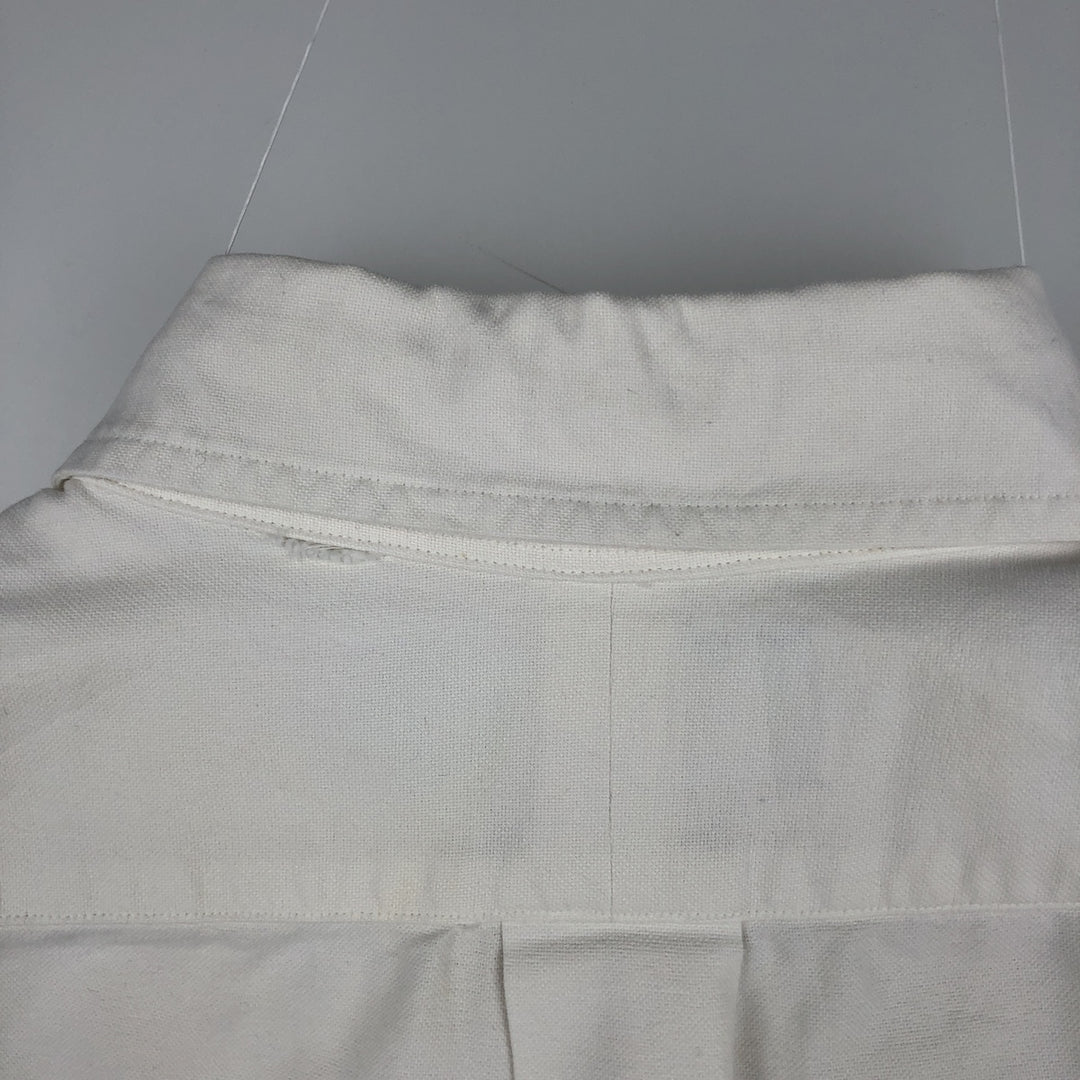 Ralph Lauren Classic Fit Long Sleeve Button Down Shirt Men's M cotton white type Vintage Second Hand