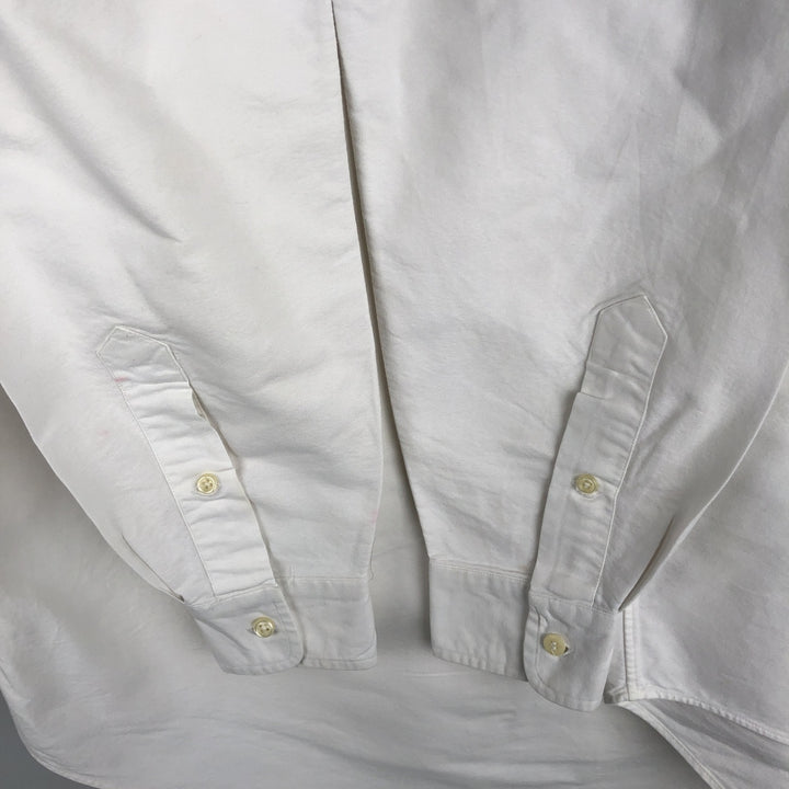 Ralph Lauren Classic Fit Long Sleeve Button Down Shirt Men's M cotton white type Vintage Second Hand