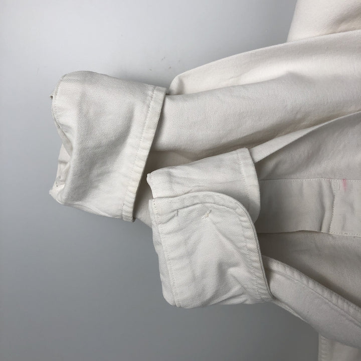 Ralph Lauren Classic Fit Long Sleeve Button Down Shirt Men's M cotton white type Vintage Second Hand