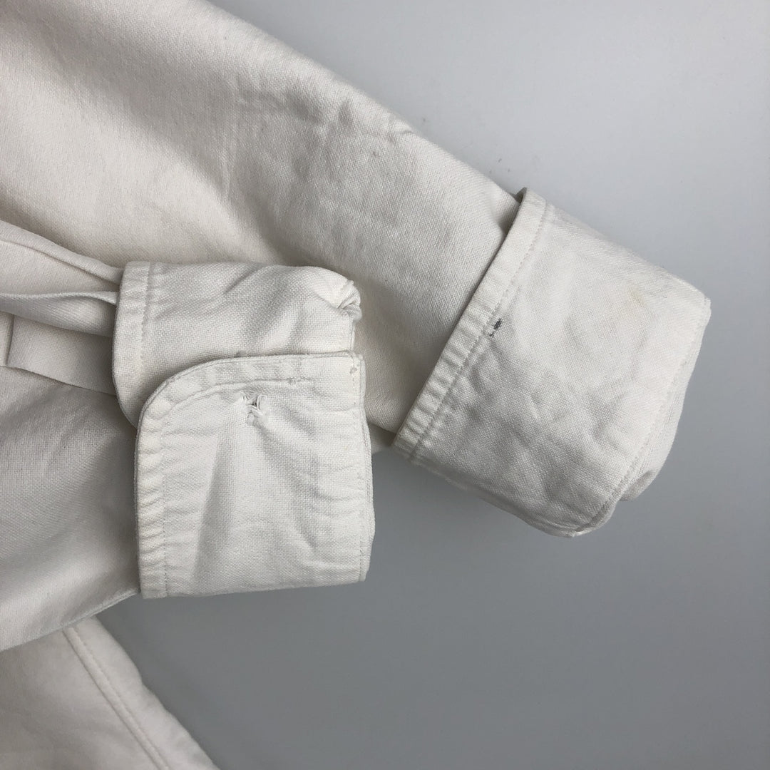 Ralph Lauren Classic Fit Long Sleeve Button Down Shirt Men's M cotton white type Vintage Second Hand