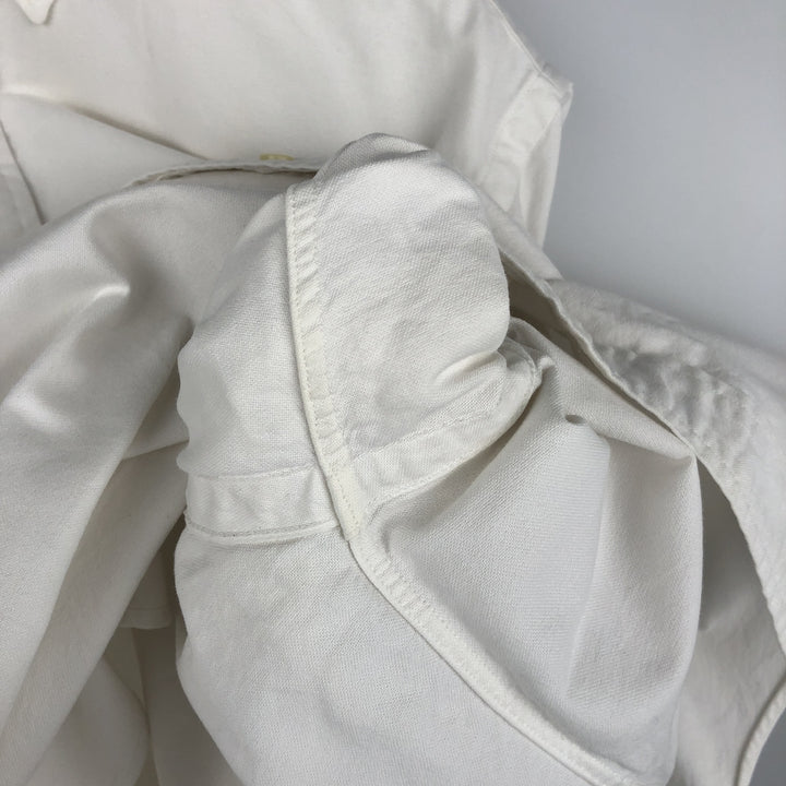 Ralph Lauren Classic Fit Long Sleeve Button Down Shirt Men's M cotton white type Vintage Second Hand