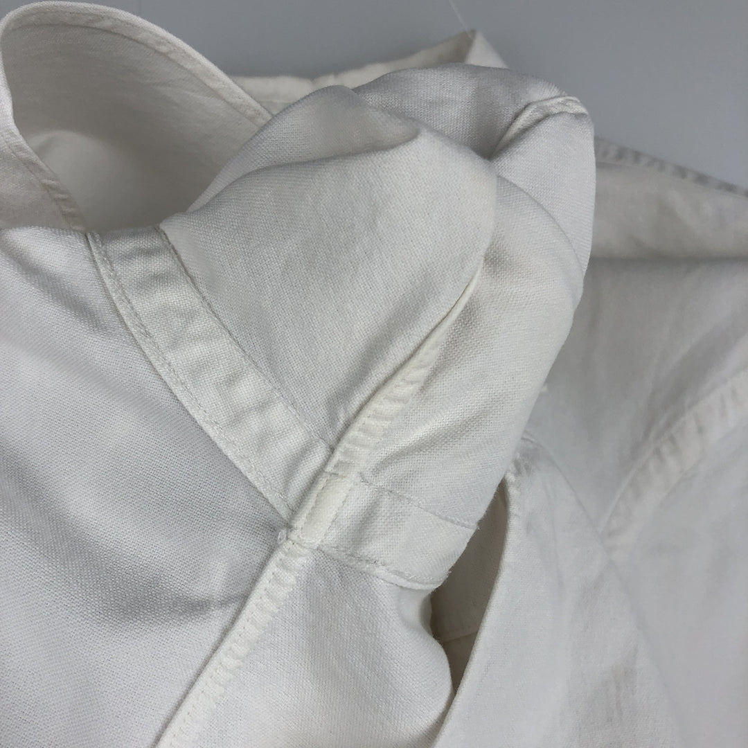 Ralph Lauren Classic Fit Long Sleeve Button Down Shirt Men's M cotton white type Vintage Second Hand