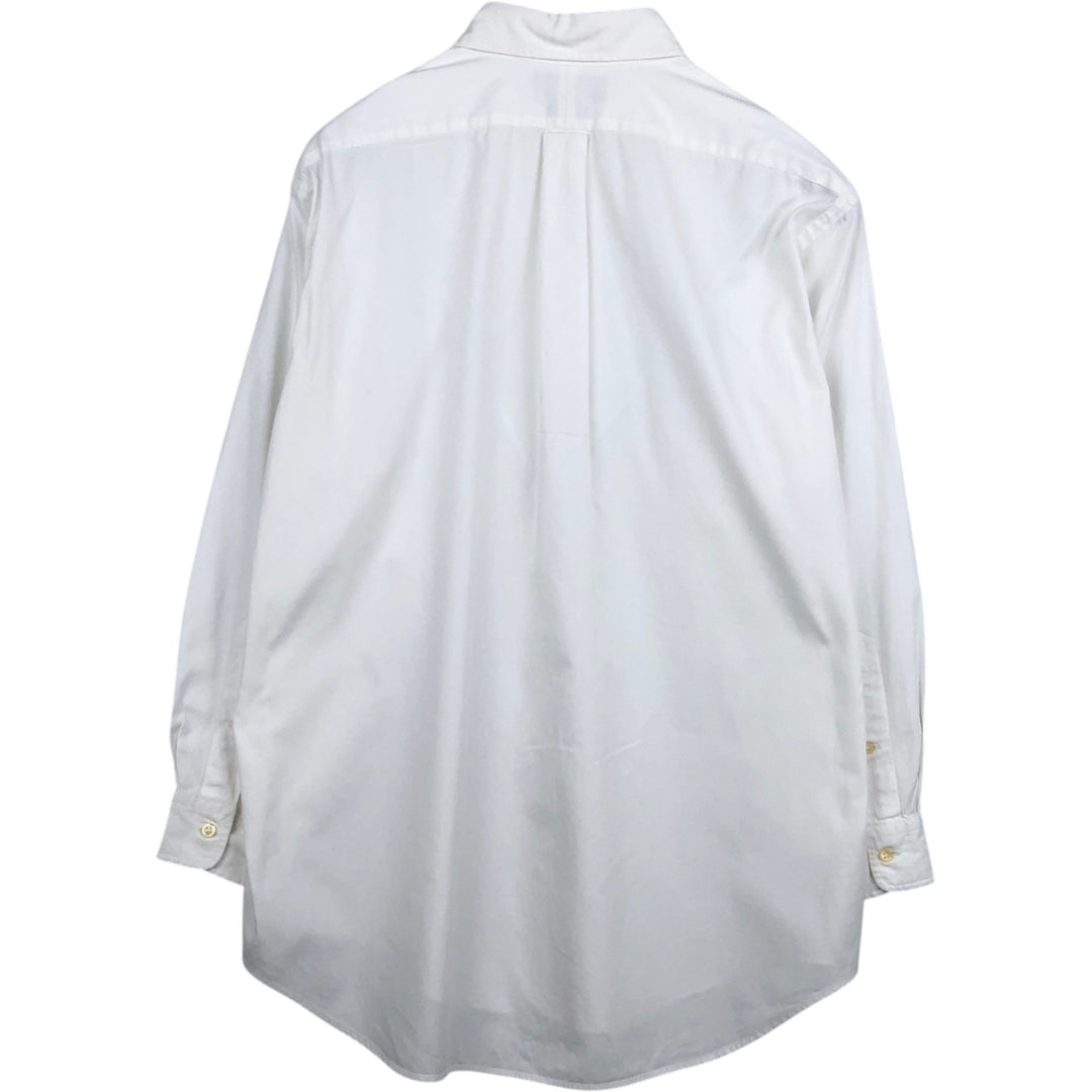 Ralph Lauren YARMOUTH long sleeve button down shirt, men's XL size cotton white type Vintage Second Hand