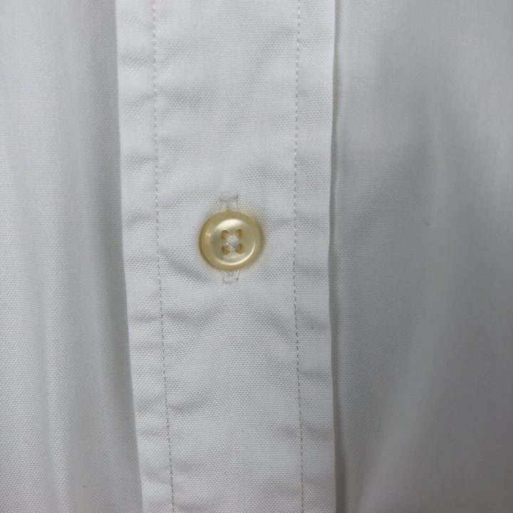 Ralph Lauren YARMOUTH long sleeve button down shirt, men's XL size cotton white type Vintage Second Hand