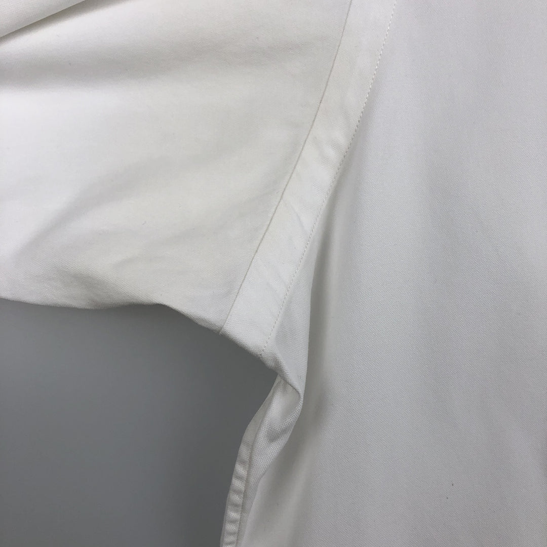 Ralph Lauren YARMOUTH long sleeve button down shirt, men's XL size cotton white type Vintage Second Hand