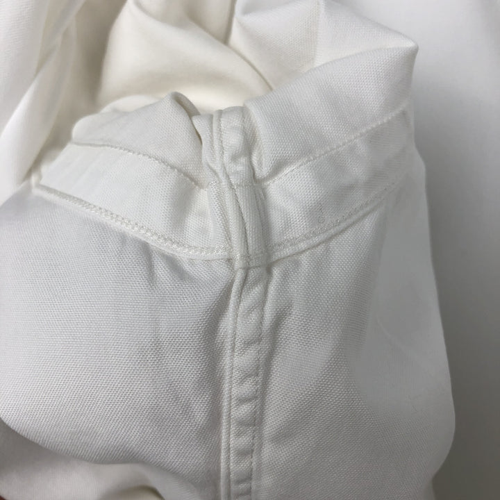 Ralph Lauren YARMOUTH long sleeve button down shirt, men's XL size cotton white type Vintage Second Hand