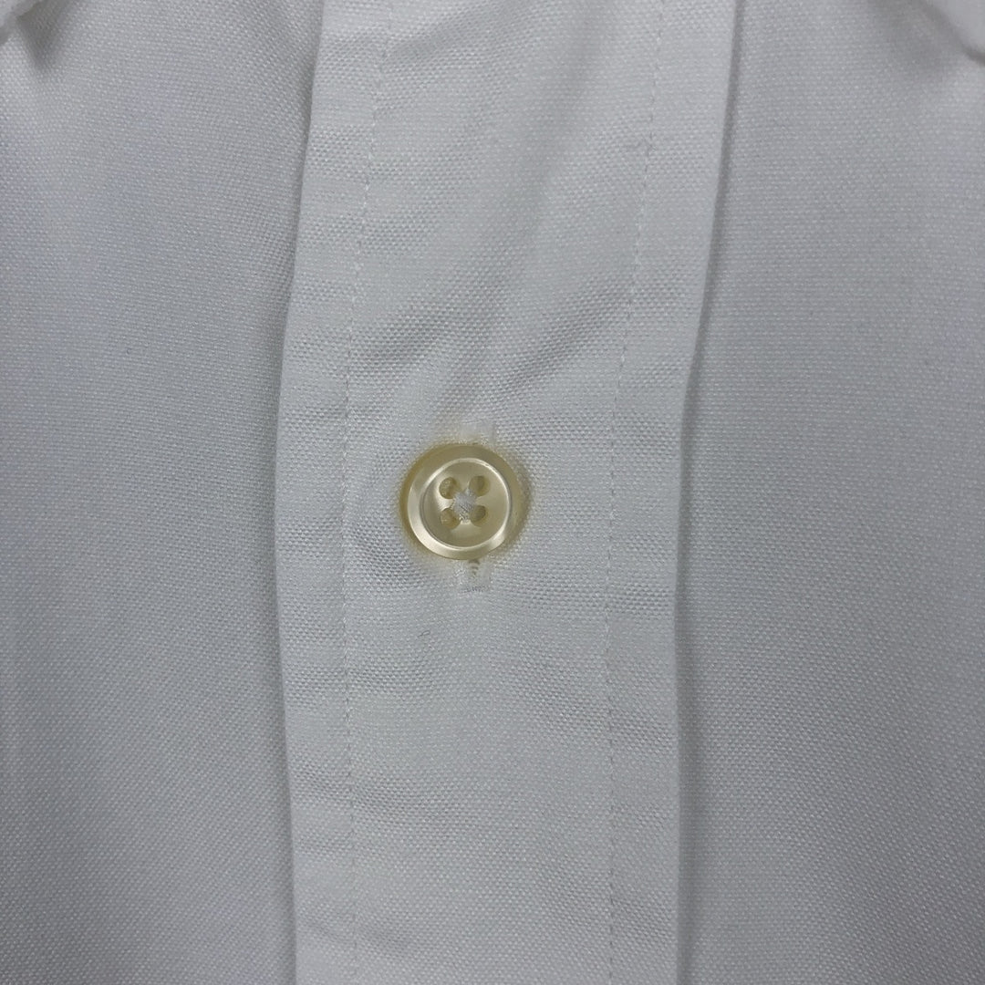 Ralph Lauren YARMOUTH long sleeve button down shirt, men's size L cotton white type Vintage Second Hand