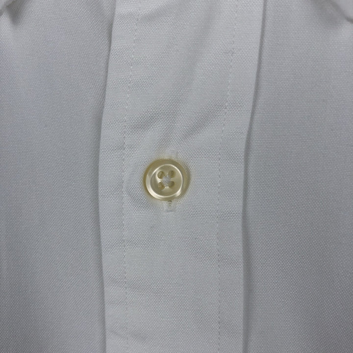 Ralph Lauren YARMOUTH long sleeve button down shirt, men's size L cotton white type Vintage Second Hand