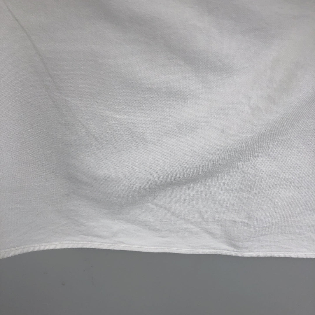 Ralph Lauren YARMOUTH long sleeve button down shirt, men's size L cotton white type Vintage Second Hand
