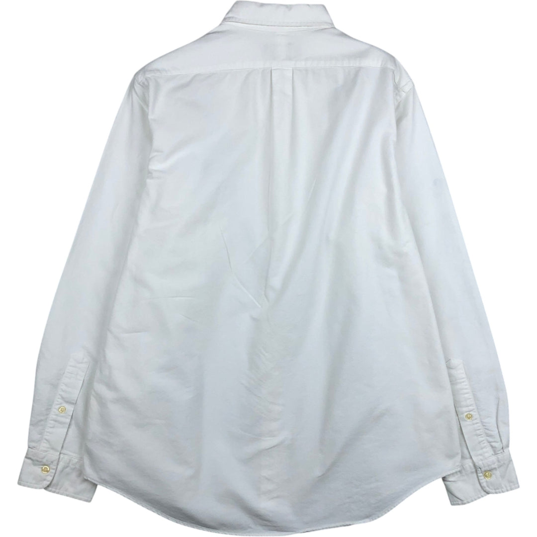 Ralph Lauren Classic Fit Long Sleeve Button Down Shirt, Men's Size L cotton white type Vintage Second Hand