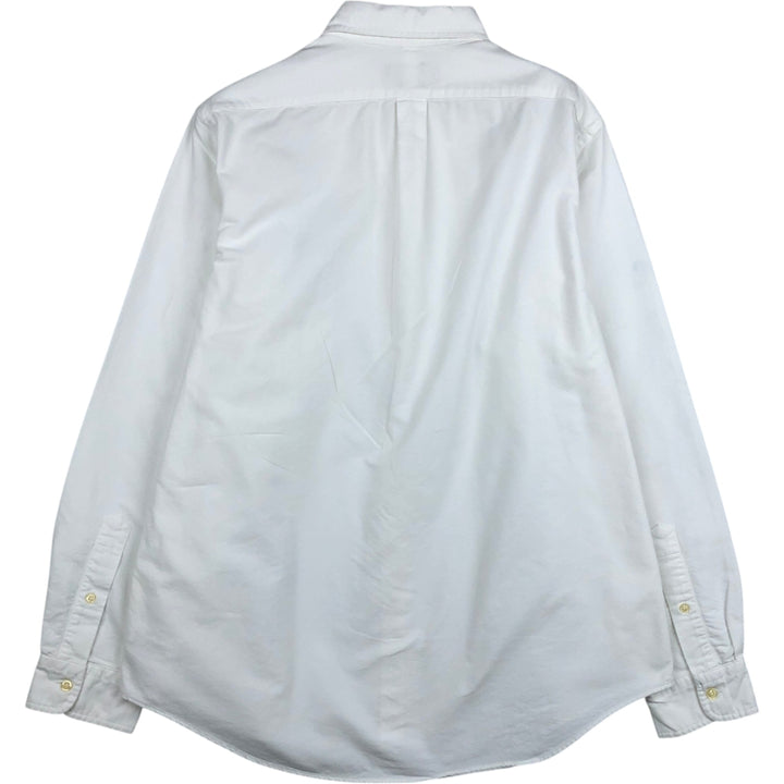 Ralph Lauren Classic Fit Long Sleeve Button Down Shirt, Men's Size L cotton white type Vintage Second Hand