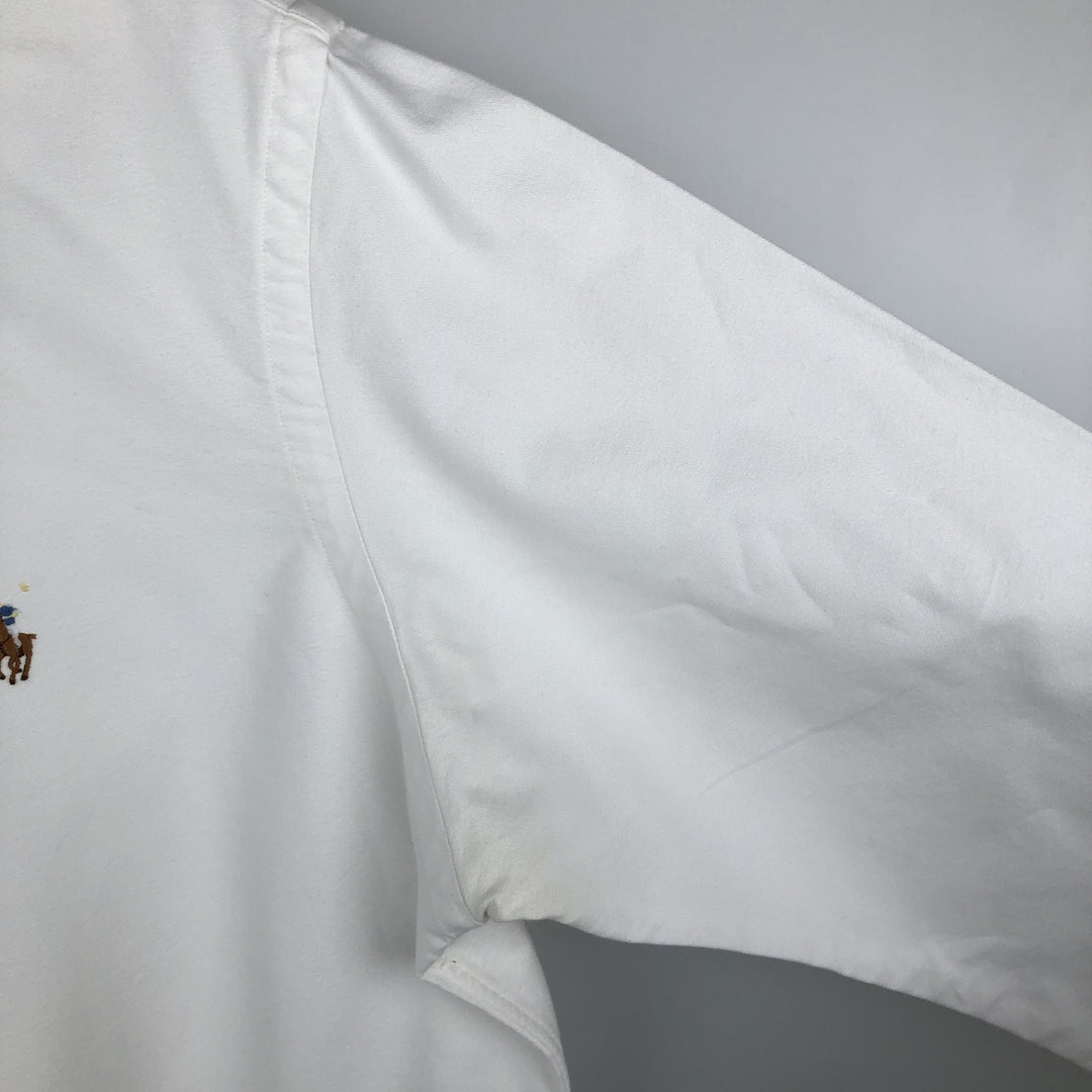 Ralph Lauren Classic Fit Long Sleeve Button Down Shirt, Men's Size L cotton white type Vintage Second Hand