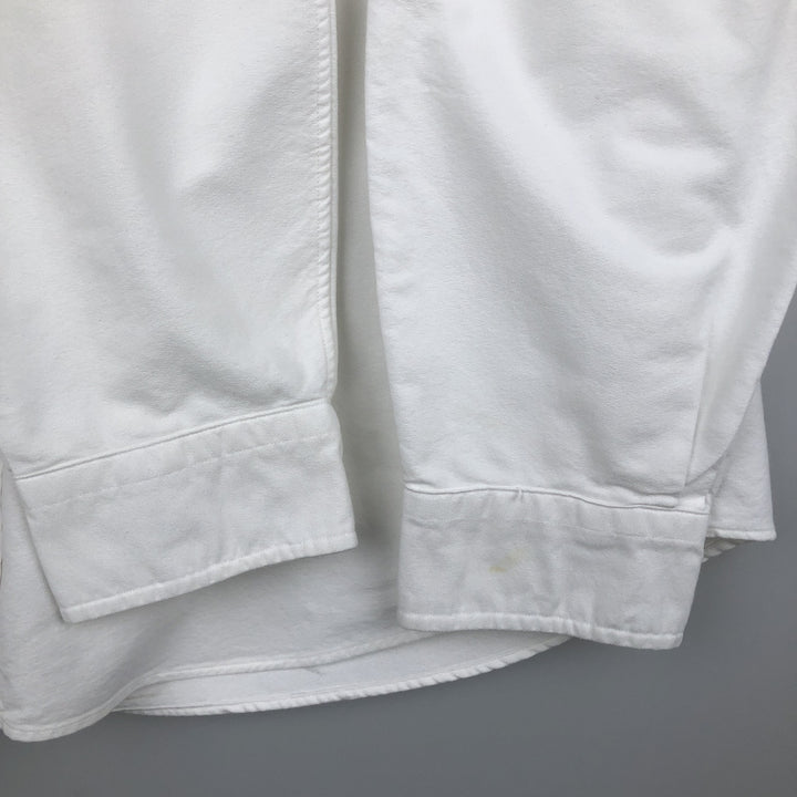Ralph Lauren Classic Fit Long Sleeve Button Down Shirt, Men's Size L cotton white type Vintage Second Hand