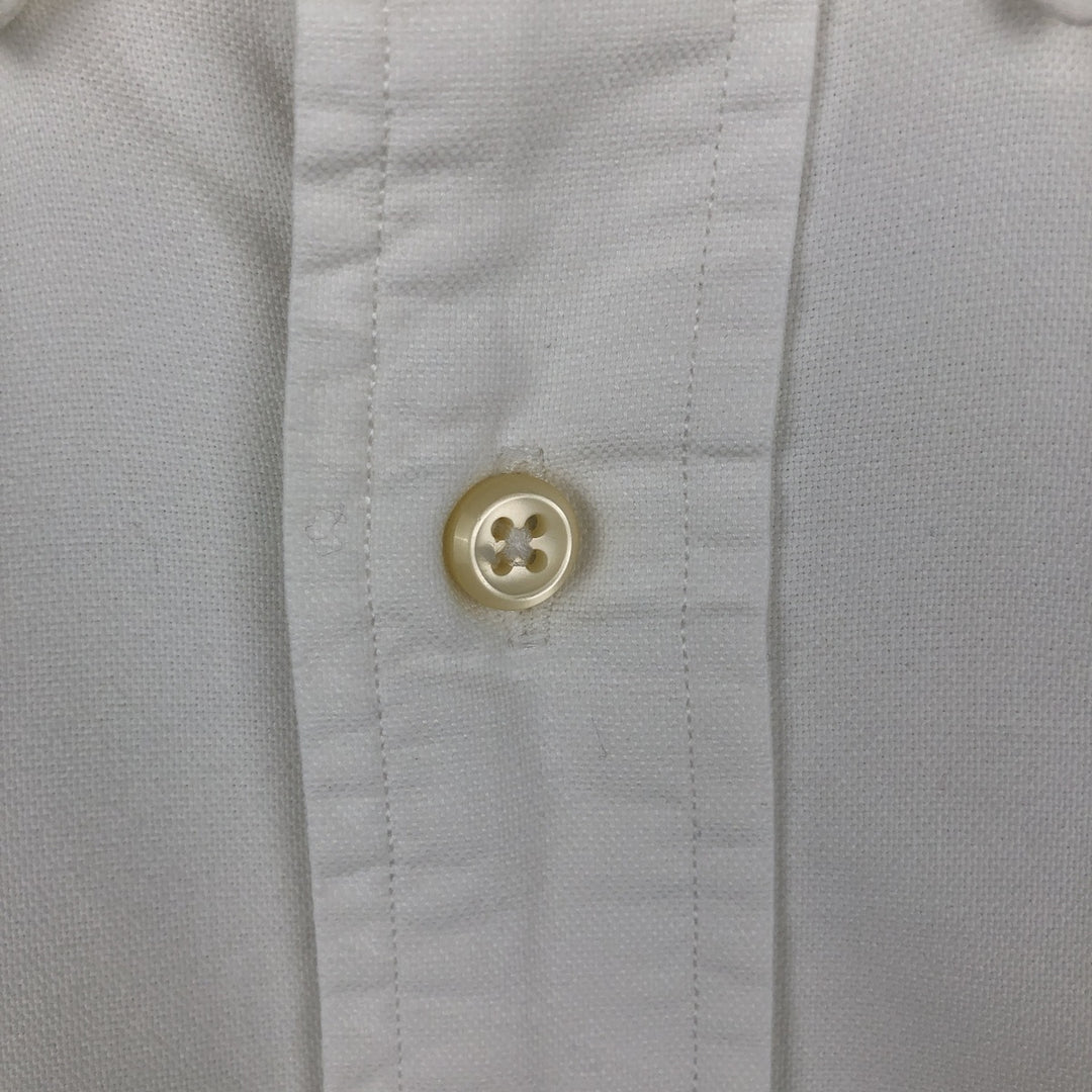Ralph Lauren YARMOUTH long sleeve button down shirt, men's size L cotton white type Vintage Second Hand