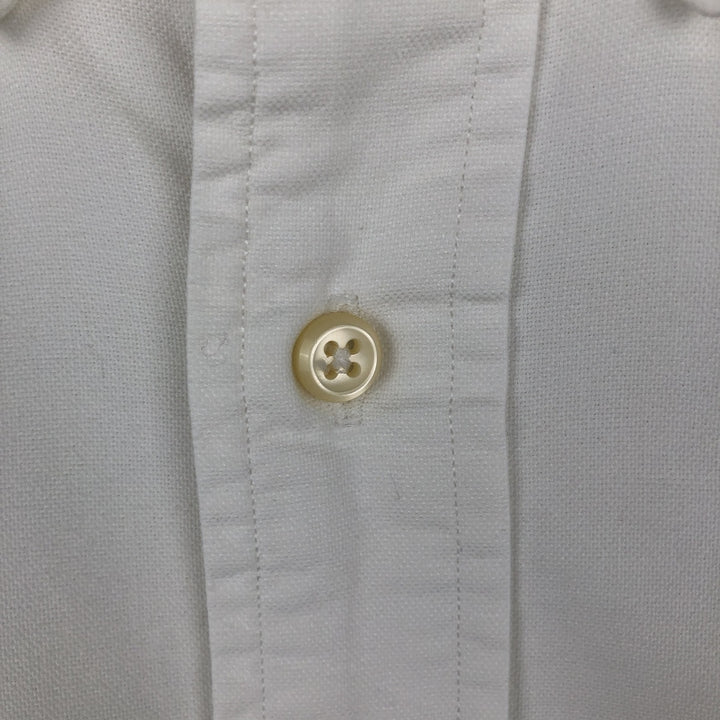 Ralph Lauren YARMOUTH long sleeve button down shirt, men's size L cotton white type Vintage Second Hand