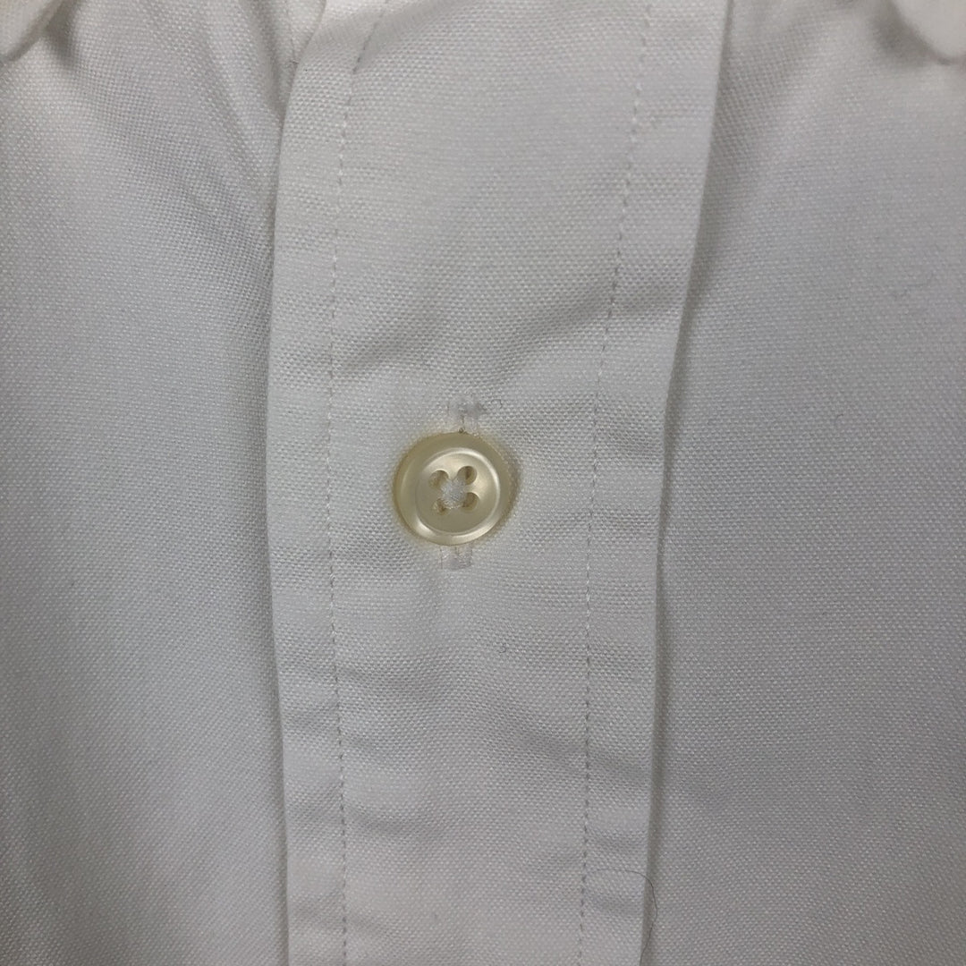 Ralph Lauren YARMOUTH long sleeve button down shirt, men's XL size cotton white type Vintage Second Hand