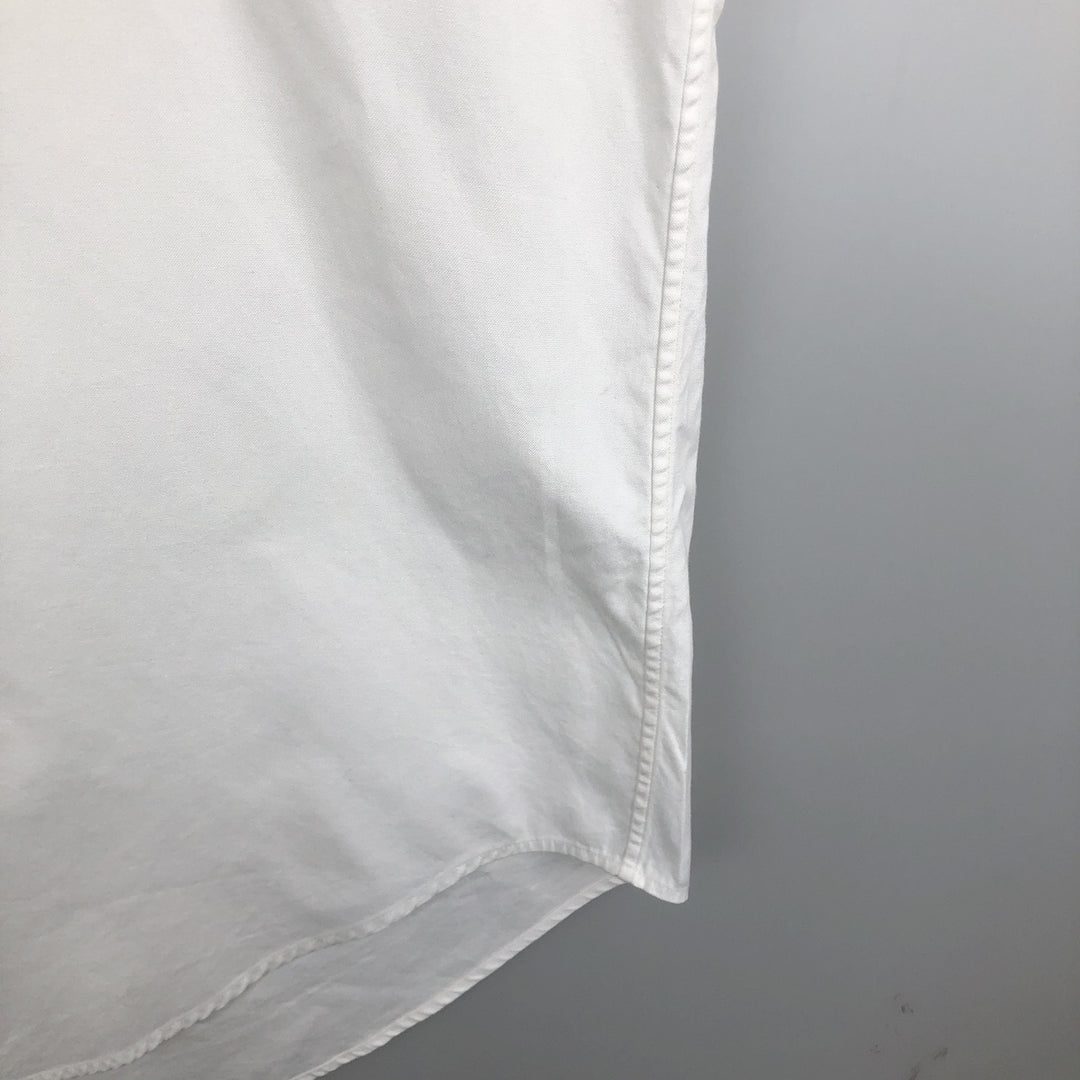 Ralph Lauren YARMOUTH long sleeve button down shirt, men's XL size cotton white type Vintage Second Hand
