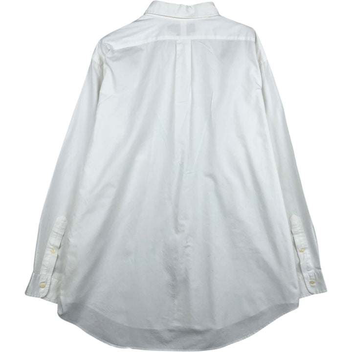 Ralph Lauren YARMOUTH long sleeve button down shirt, men's XL size cotton white type Vintage Second Hand