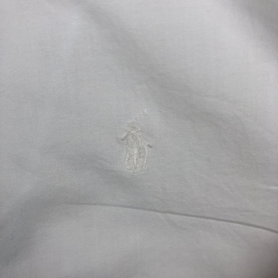 Ralph Lauren YARMOUTH long sleeve button down shirt, men's XL size cotton white type Vintage Second Hand