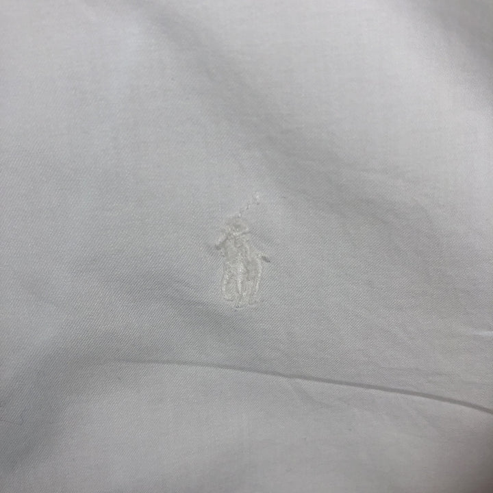 Ralph Lauren YARMOUTH long sleeve button down shirt, men's XL size cotton white type Vintage Second Hand