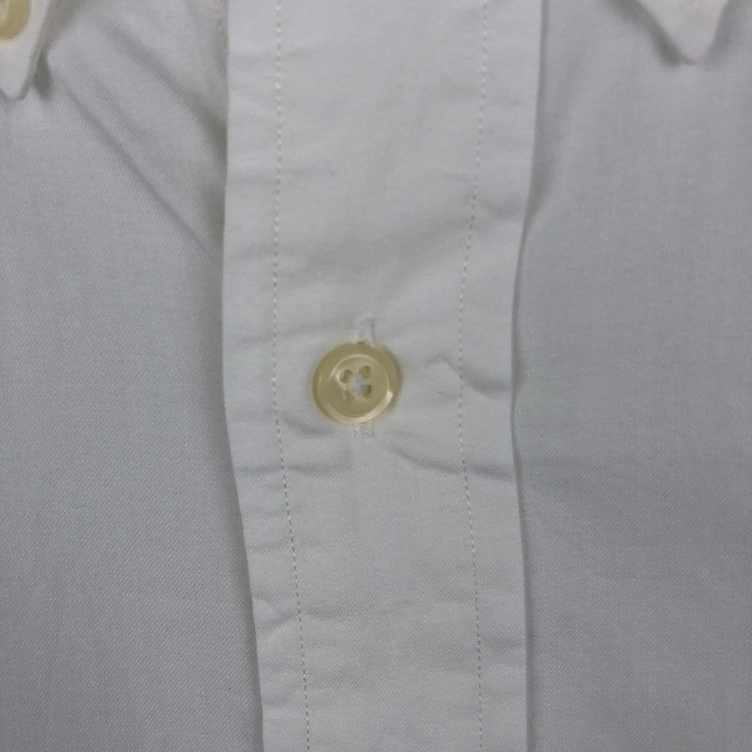 Ralph Lauren YARMOUTH long sleeve button down shirt, men's XL size cotton white type Vintage Second Hand