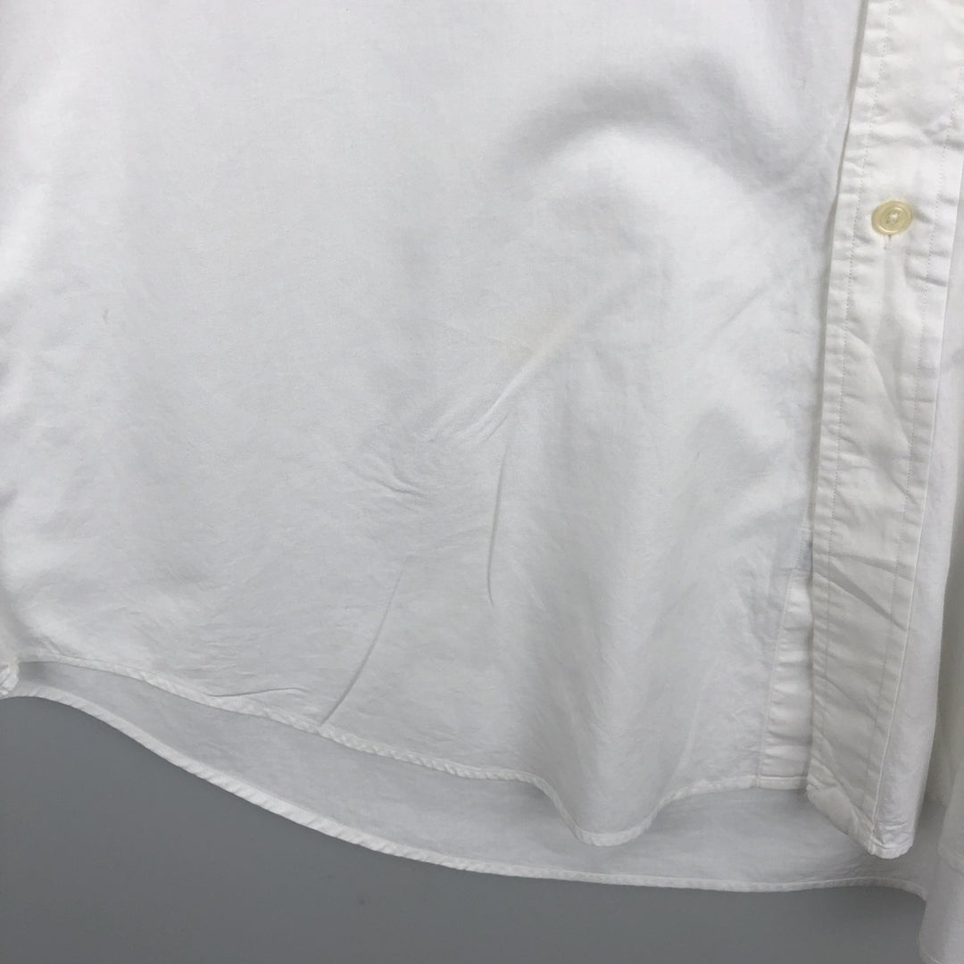 Ralph Lauren YARMOUTH long sleeve button down shirt, men's XL size cotton white type Vintage Second Hand
