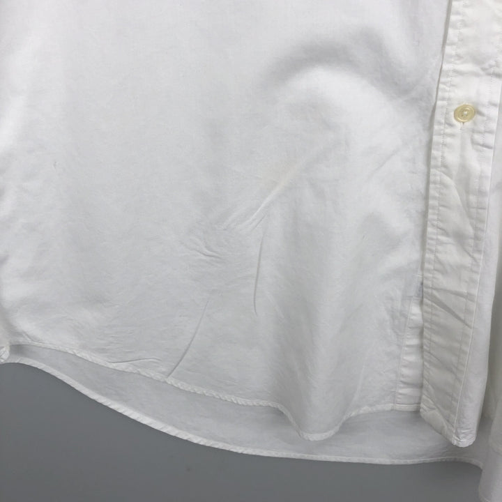 Ralph Lauren YARMOUTH long sleeve button down shirt, men's XL size cotton white type Vintage Second Hand