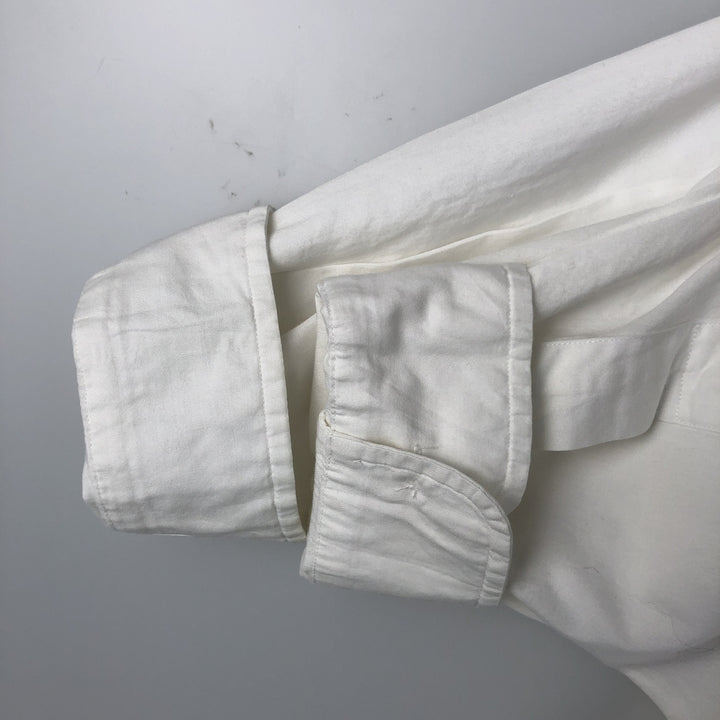 Ralph Lauren YARMOUTH long sleeve button down shirt, men's XL size cotton white type Vintage Second Hand