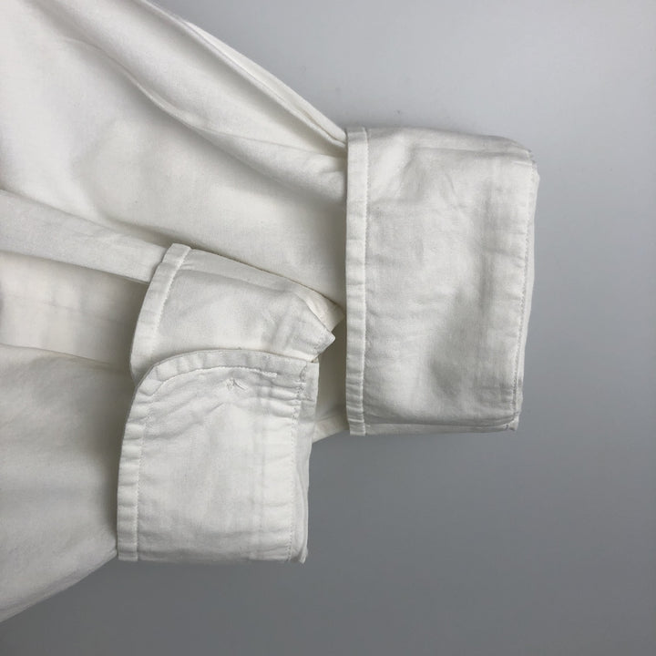 Ralph Lauren YARMOUTH long sleeve button down shirt, men's XL size cotton white type Vintage Second Hand