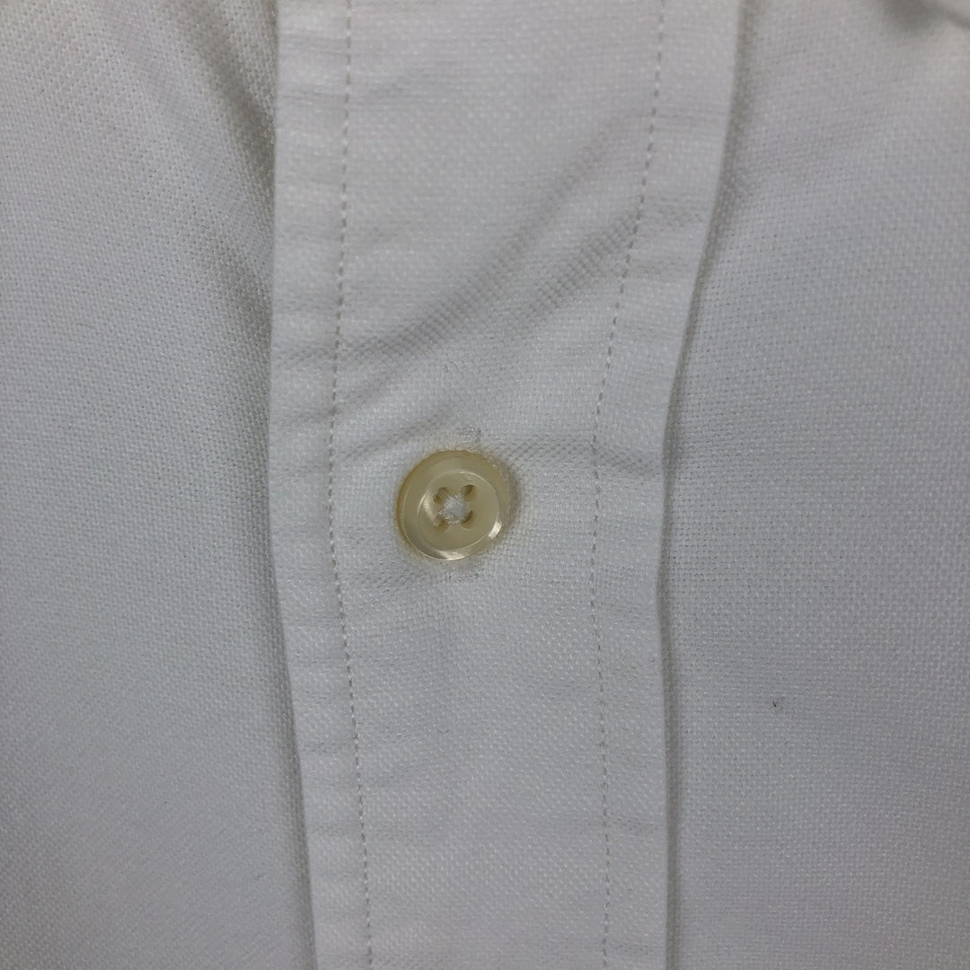 Ralph Lauren YARMOUTH long sleeve button down shirt, men's size L cotton white type Vintage Second Hand