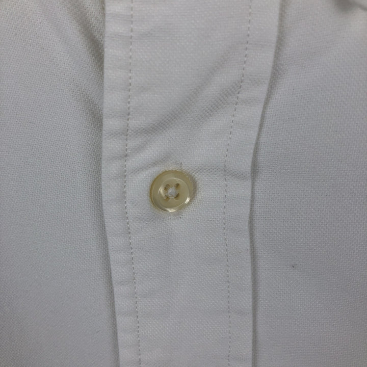 Ralph Lauren YARMOUTH long sleeve button down shirt, men's size L cotton white type Vintage Second Hand