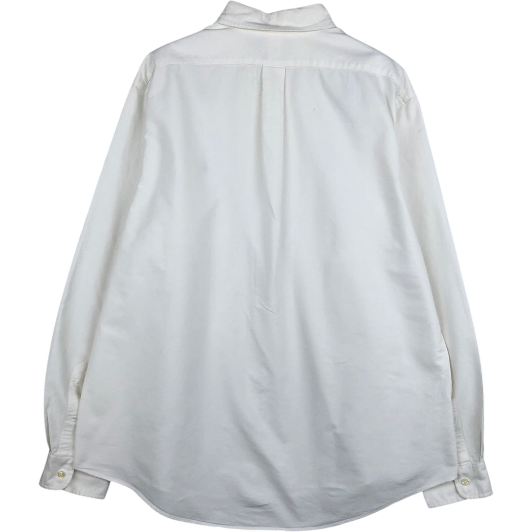 Ralph Lauren Custom Fit Long Sleeve Button Down Shirt Men's XXL cotton white type Vintage Second Hand