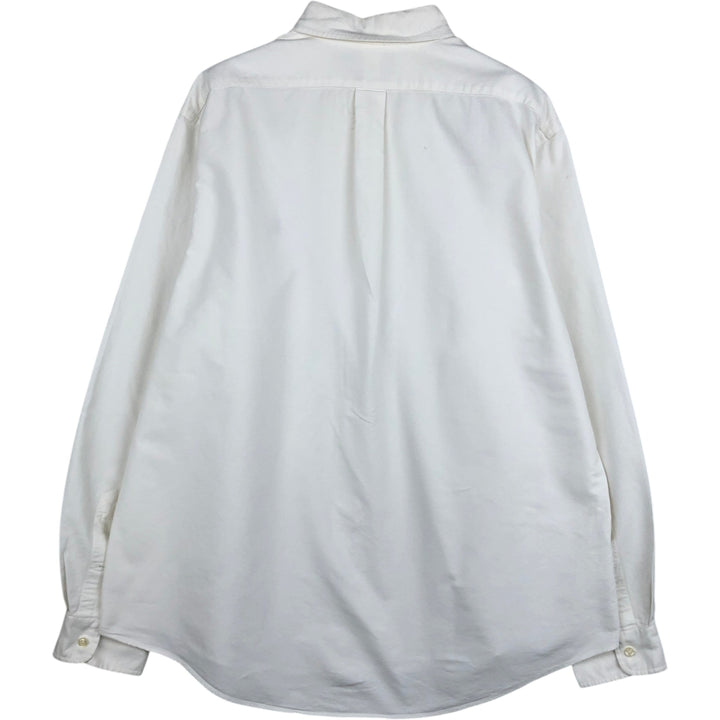Ralph Lauren Custom Fit Long Sleeve Button Down Shirt Men's XXL cotton white type Vintage Second Hand