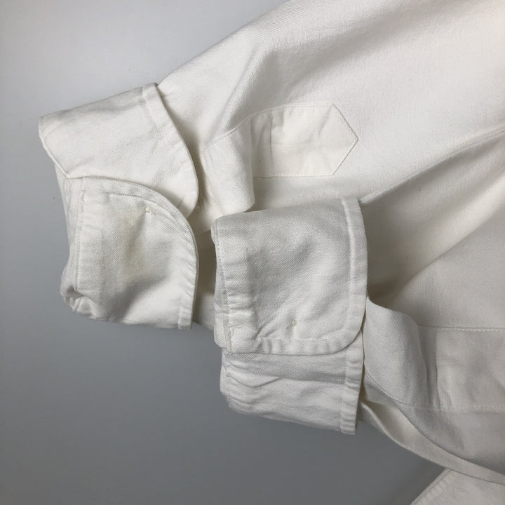 Ralph Lauren Custom Fit Long Sleeve Button Down Shirt Men's XXL cotton white type Vintage Second Hand