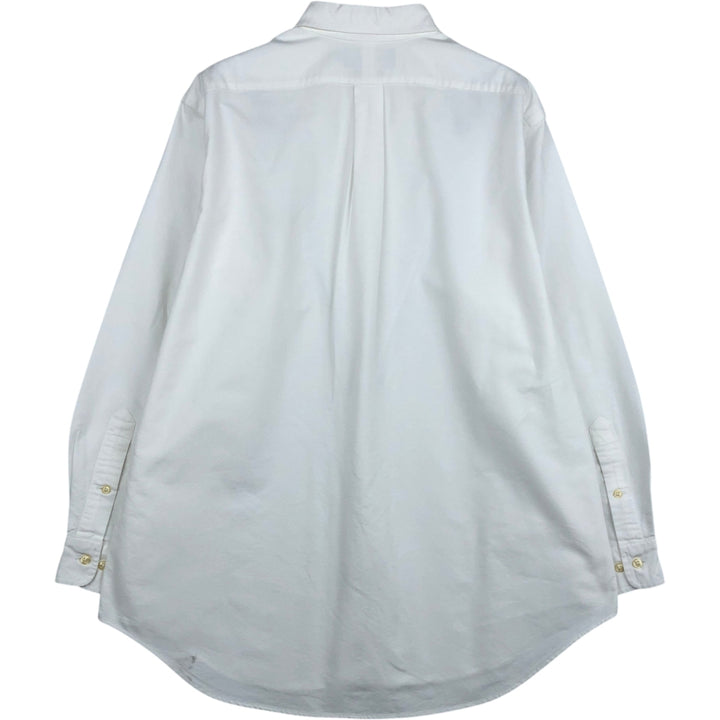 Ralph Lauren Classic Fit Long Sleeve Button Down Shirt, Men's Size L cotton white type Vintage Second Hand