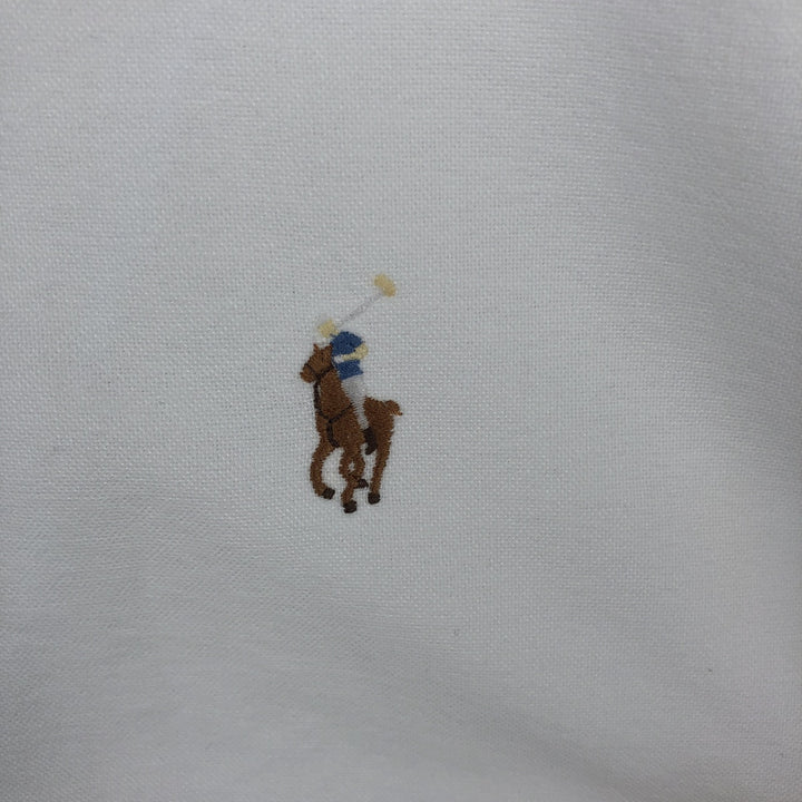 Ralph Lauren Classic Fit Long Sleeve Button Down Shirt, Men's Size L cotton white type Vintage Second Hand