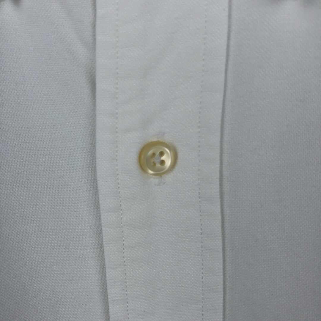 Ralph Lauren Classic Fit Long Sleeve Button Down Shirt, Men's Size L cotton white type Vintage Second Hand