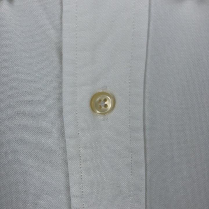 Ralph Lauren Classic Fit Long Sleeve Button Down Shirt, Men's Size L cotton white type Vintage Second Hand