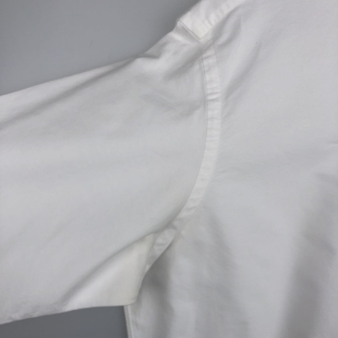 Ralph Lauren Classic Fit Long Sleeve Button Down Shirt, Men's Size L cotton white type Vintage Second Hand