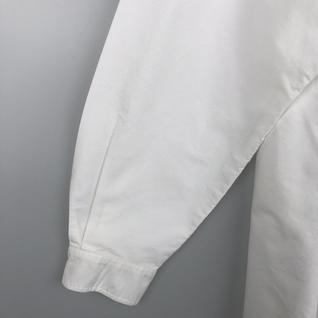 Ralph Lauren Classic Fit Long Sleeve Button Down Shirt, Men's Size L cotton white type Vintage Second Hand