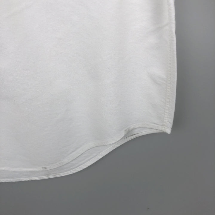 Ralph Lauren Classic Fit Long Sleeve Button Down Shirt, Men's Size L cotton white type Vintage Second Hand