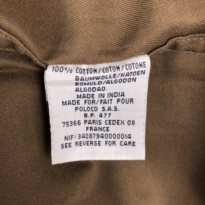 Ralph Lauren BLAKE long sleeve button down shirt, men's XL size cotton brown type Vintage Second Hand