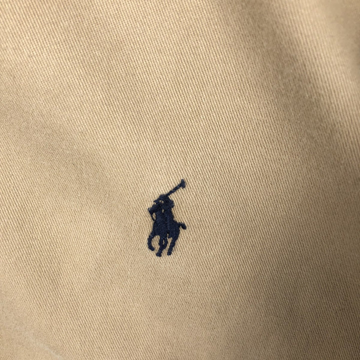 Ralph Lauren long sleeve button down shirt, men's size L cotton brown type Vintage Second Hand