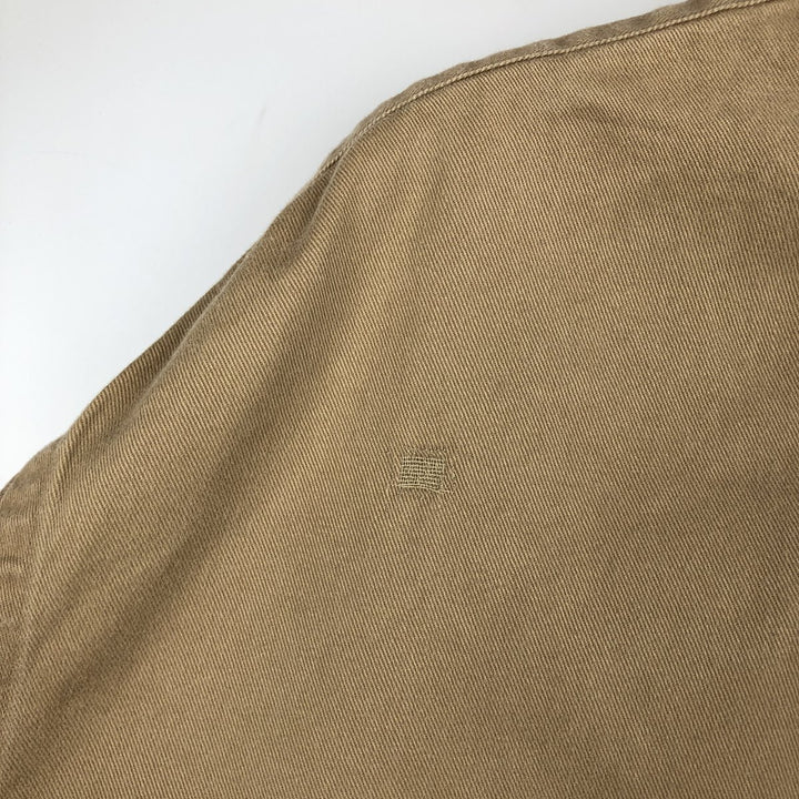 Ralph Lauren long sleeve button down shirt, men's size L cotton brown type Vintage Second Hand