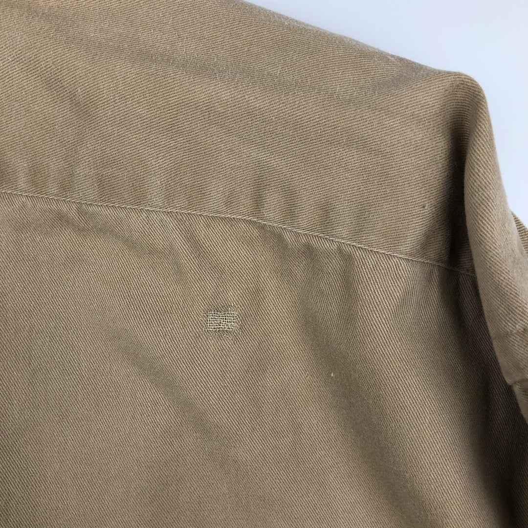 Ralph Lauren long sleeve button down shirt, men's size L cotton brown type Vintage Second Hand