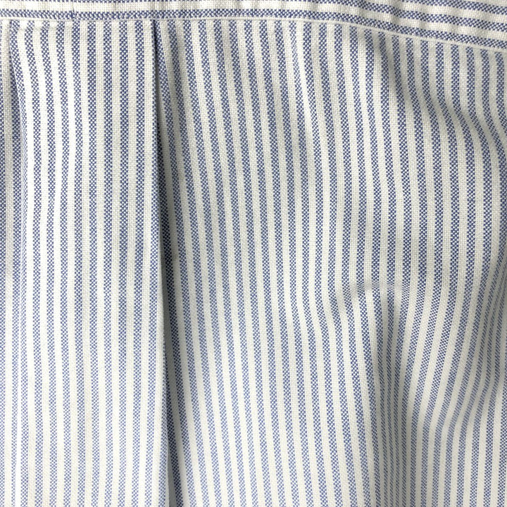 Ralph Lauren YARMOUTH Long Sleeve Button-Down Striped Shirt, Men's Size L cotton white type Vintage Second Hand