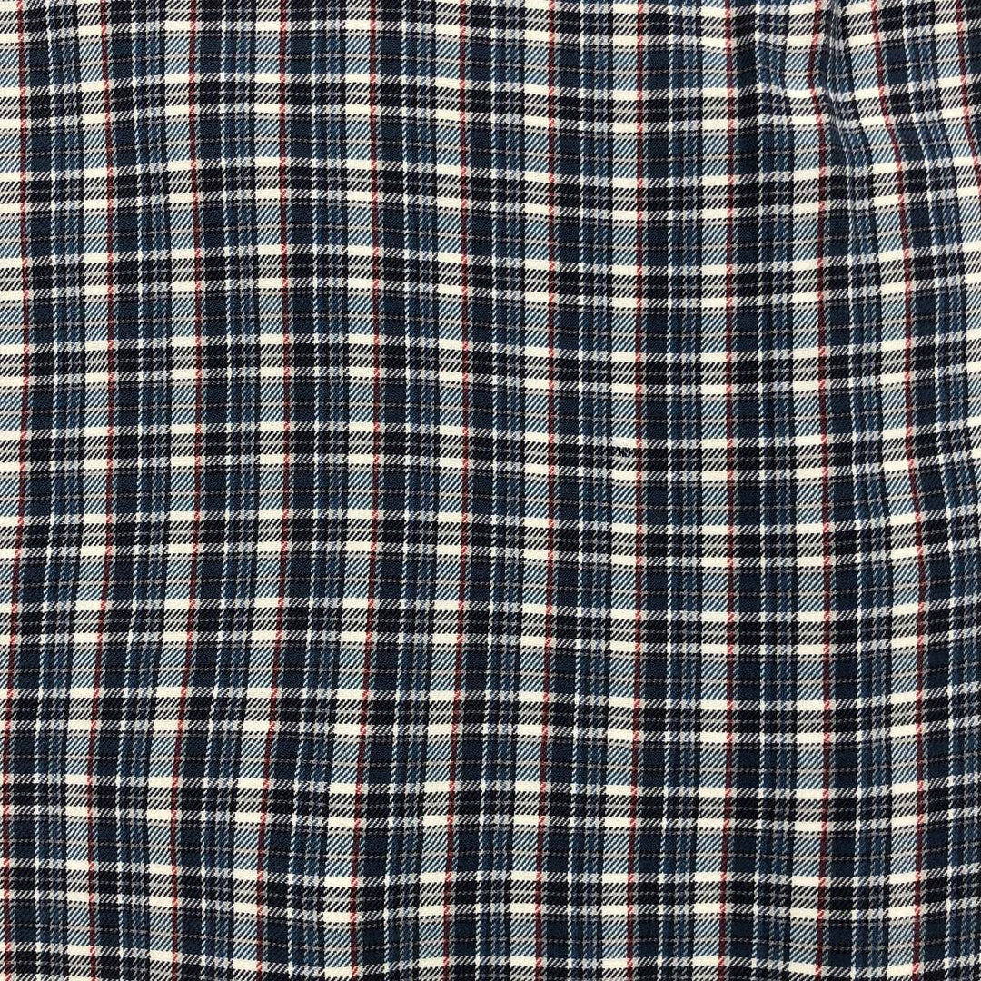 Ralph Lauren Classic Fit Long Sleeve Button Down Check Shirt Men's Size L cotton blue type Vintage Second Hand